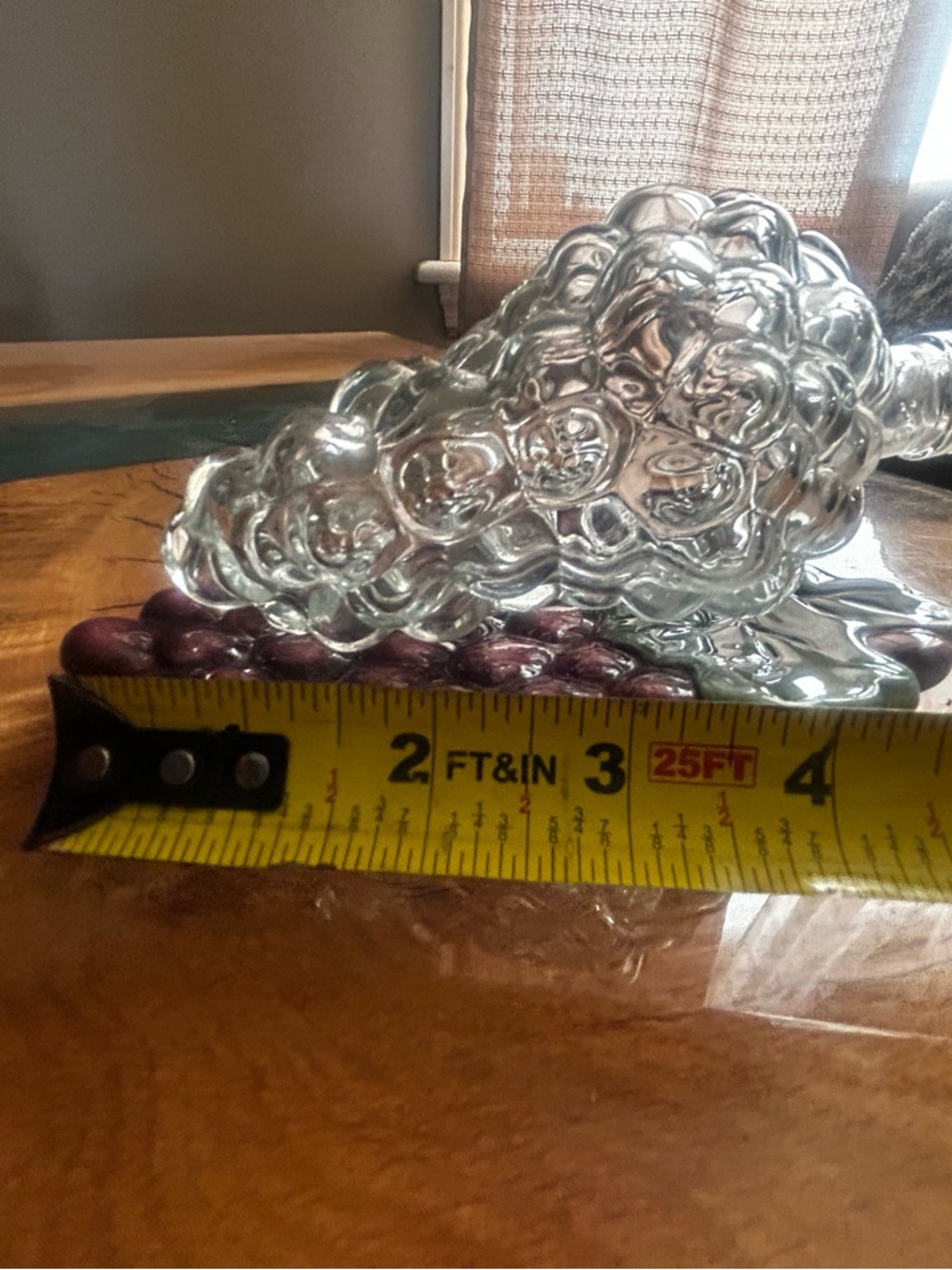 🍷FREE GIFT🍷vintage  Grape textured decanter & dish spoon rest wine - Picture 9 of 14